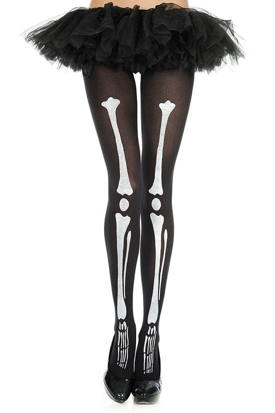 Spooky Skeleton Leg Tights